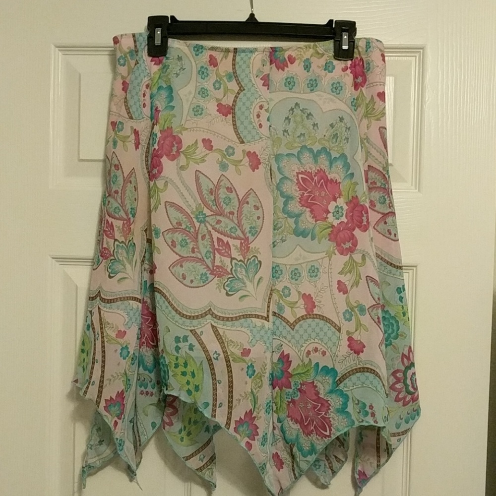 Boho inspired floral skirt
